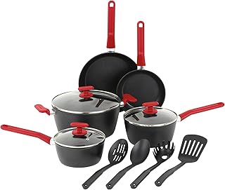 12-Piece Nonstick Cookware Set with Dutch Oven and Utensils
