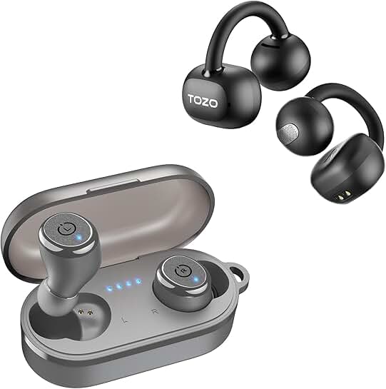 Wireless Earbuds with OpenEarRing Design