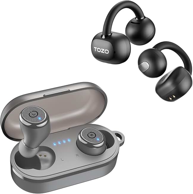Wireless Earbuds with OpenEarRing Design