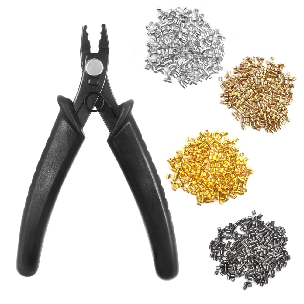 Jewelry Bead Crimping Pliers and Tube Beads Set