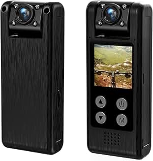 Back clip wearable sports camera with 4K HD night vision