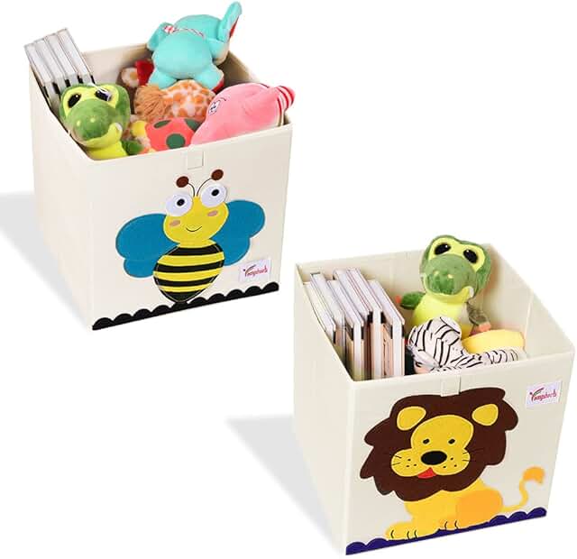 Foldable Animal Toy Storage Box Set