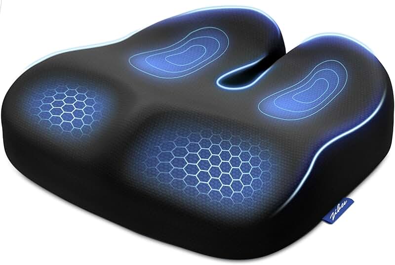 Ergonomic Memory Foam Seat Cushion for Comfort
