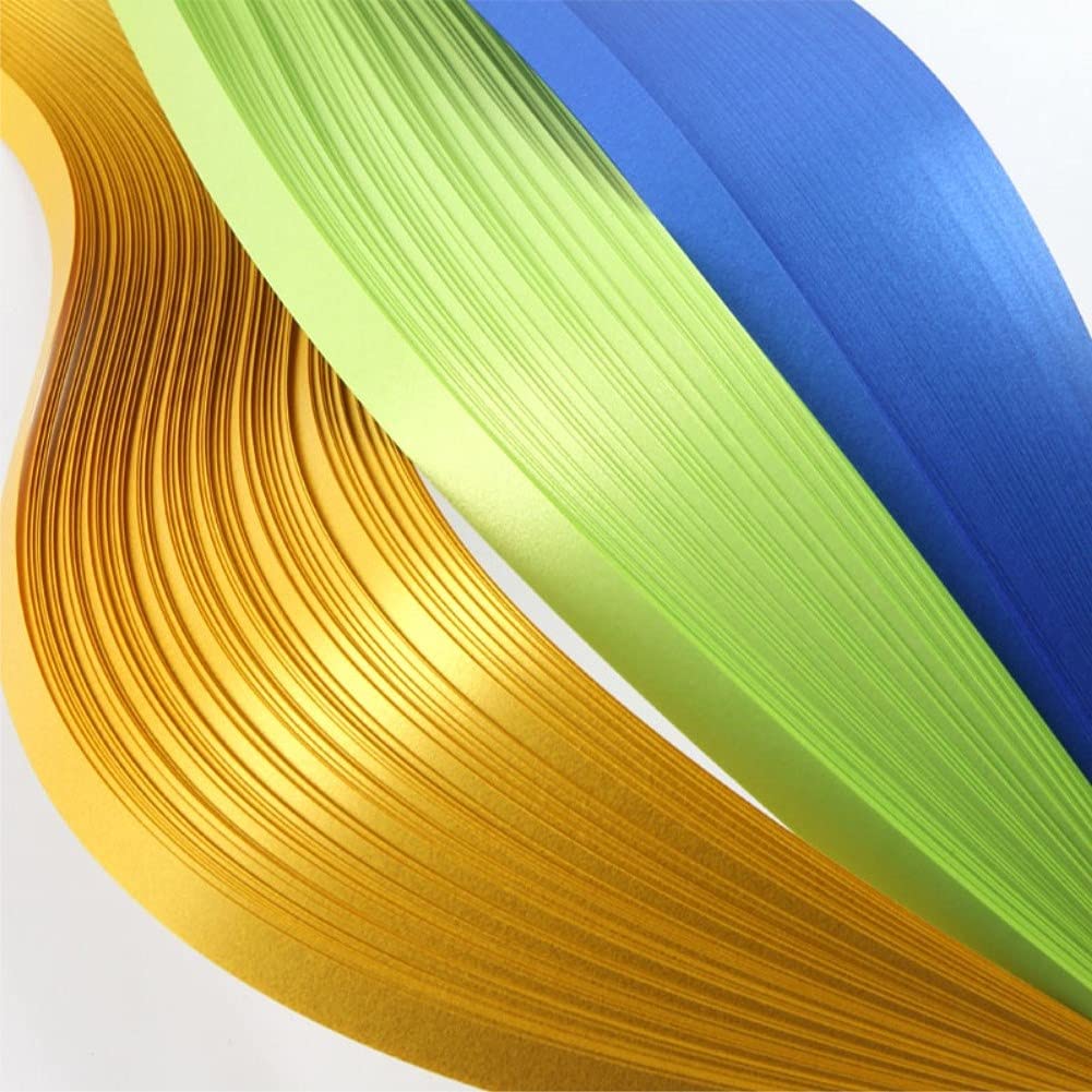 Gold Metallic Quill Strips 10mm 54cm 60 Pack