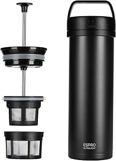 Ultralight 16oz French Press Coffee Maker for Travel