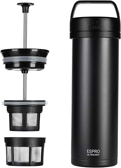 Ultralight 16oz French Press Coffee Maker for Travel