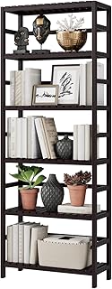 6-Tier Bamboo Storage Shelf for Home and Office