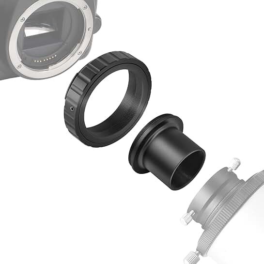 T-Ring Adapter for Canon EOS Cameras with 1.25" T-Adapter