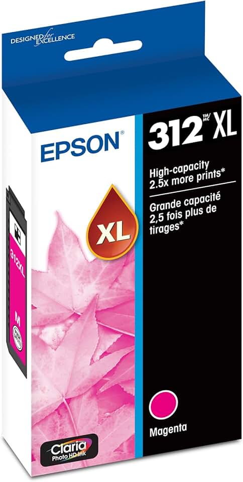 High Capacity Magenta Ink Cartridge for Photo Printers
