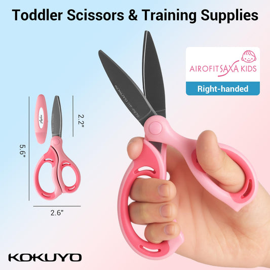 Child-Safe Pink Crafting Scissors with Blunt Tips
