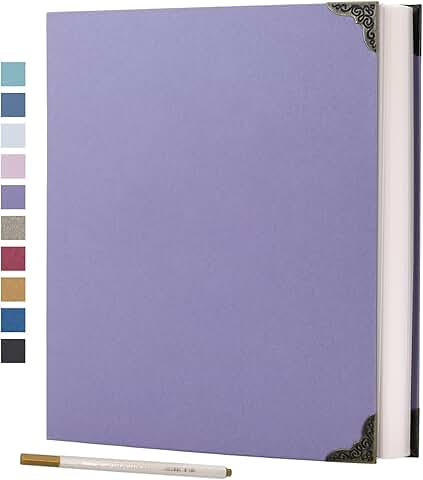 Self-Adhesive Photo Album with 40 Pages in Purple
