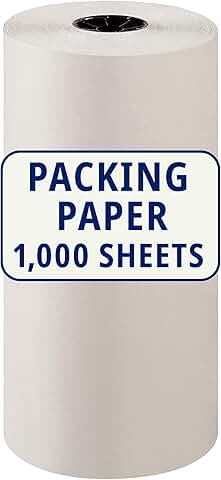 Large White Newsprint Packing Paper Roll, 1440' x 18"