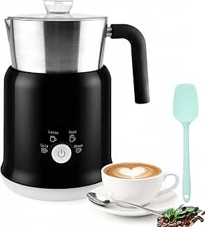 700ml Stainless Steel Electric Milk Frother with Hot and Cold Functions