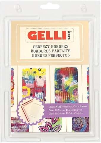 Border Printing Kit with 4x6 Gel Plate and Tool