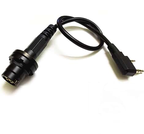 6-Pin Radio PTT Adapter Cable for Handheld Radios