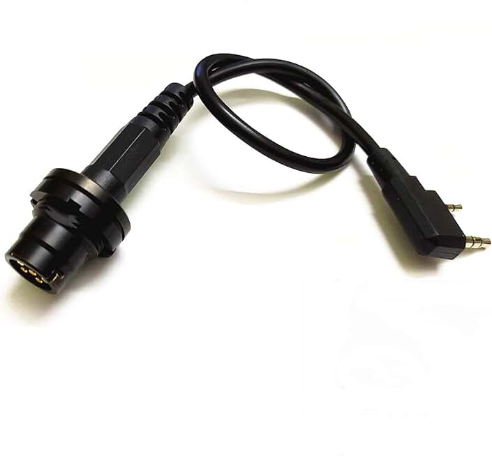 6-Pin Radio PTT Adapter Cable for Handheld Radios