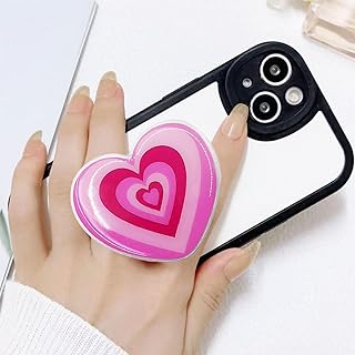 Pink Gradient Heart Phone Grip for iPhone and More