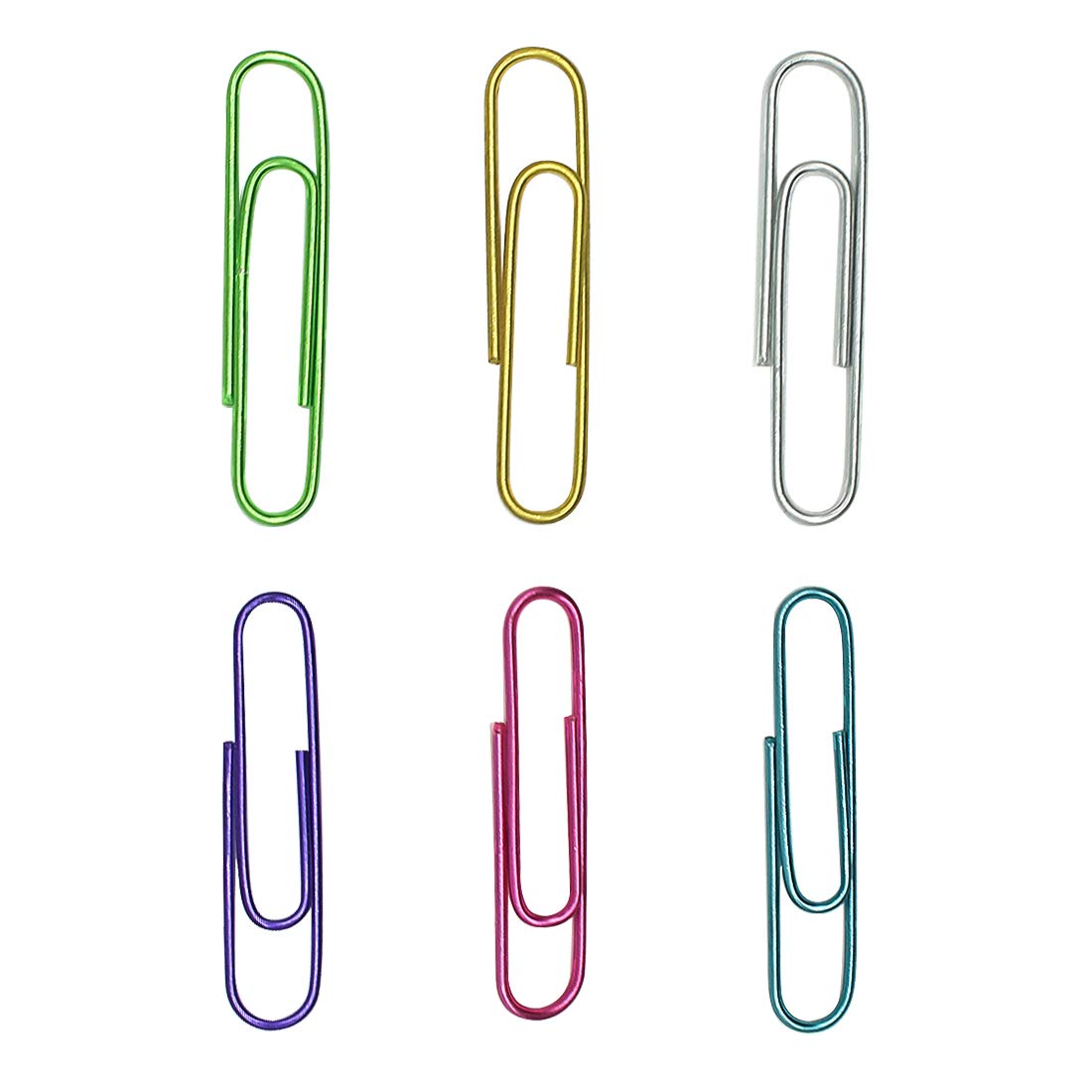 150 Jumbo Color Paper Clips for Office Use