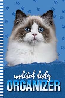 Daily Organizer with Cat and Paw Print Cover