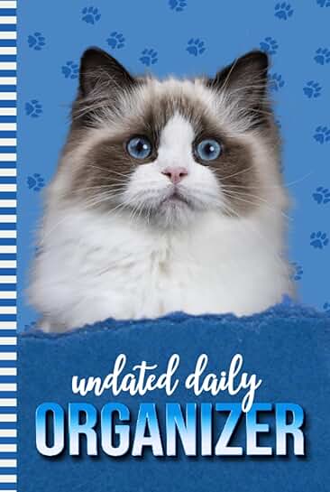 Daily Organizer with Cat and Paw Print Cover