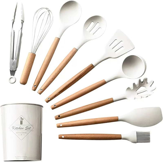 28-Piece Silicone Cooking Utensils Set with Holder