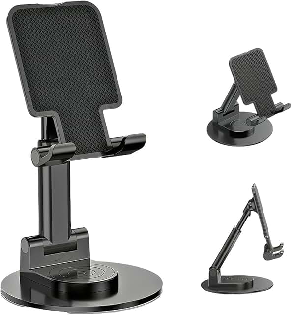Adjustable 360° Rotating Phone Stand for Desk