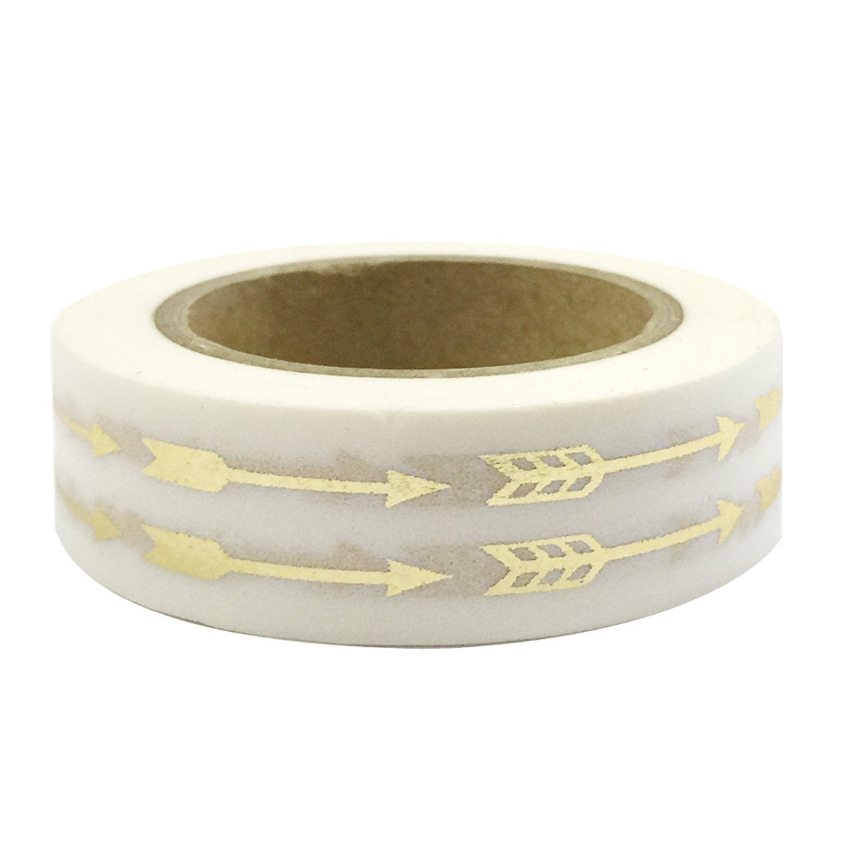 Colorful Pattern Washi Tape with Gold Arrows