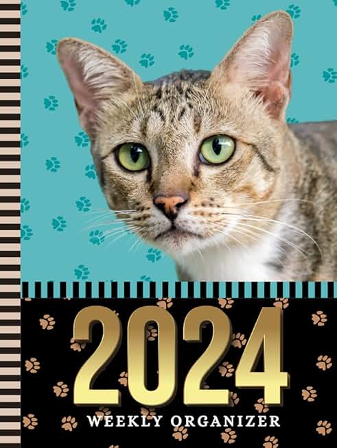 2024 Weekly Organizer with Cat Paw Cover