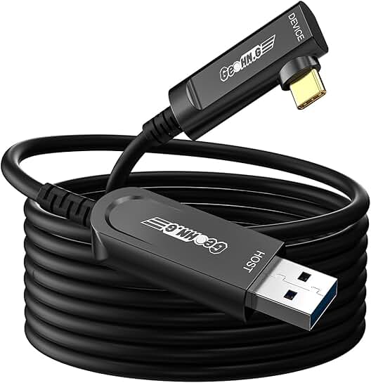 10M USB A to USB C Fiber Optic Extension Cable