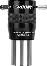 2X 1.25-inch Apochromatic Barlow Lens for Telescope