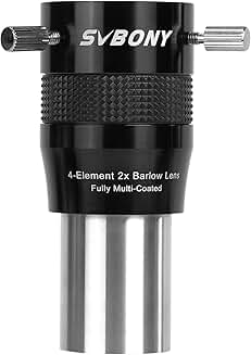 2X 1.25-inch Apochromatic Barlow Lens for Telescope