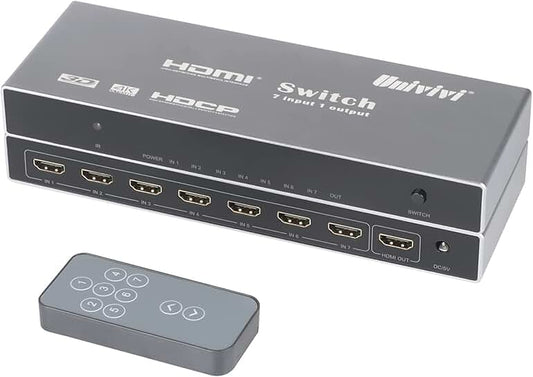 7-in-1 HDMI Switch with Remote for 4K@60Hz Devices