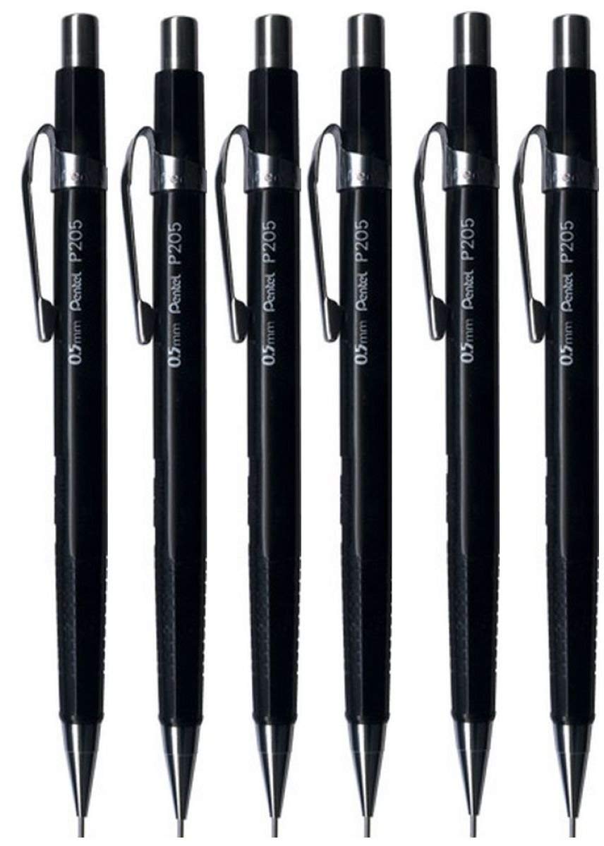 Black 0.5mm Mechanical Drafting Pencil Pack of 6