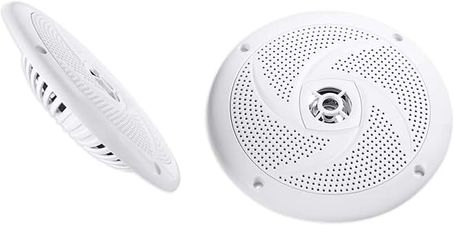 Pair 6.5" 320W Waterproof Marine Speakers