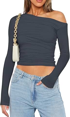 Women's Off Shoulder Crop Top for Casual and Streetwear