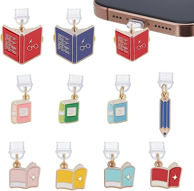 10pcs Dust Plug Charm for USB C Ports