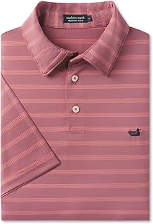 Men's Bermuda Short Sleeve Panama Stripe Polo