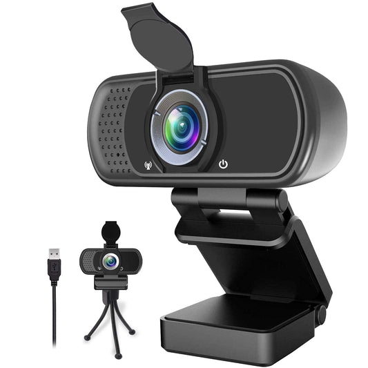 1080P Webcam with Microphone for Video Calls and Streaming