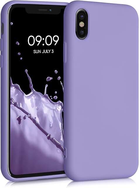 Slim Violet Silicone Phone Case for iPhone X
