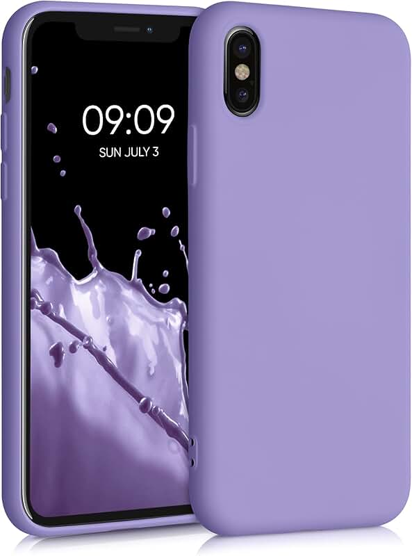 Slim Violet Silicone Phone Case for iPhone X