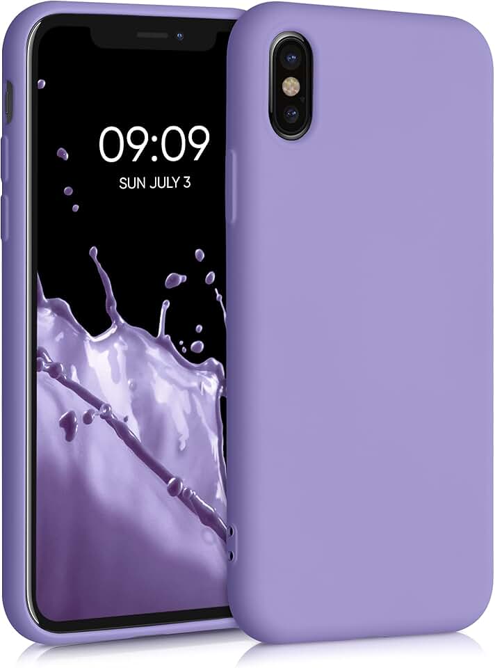 Slim Violet Silicone Phone Case for iPhone X