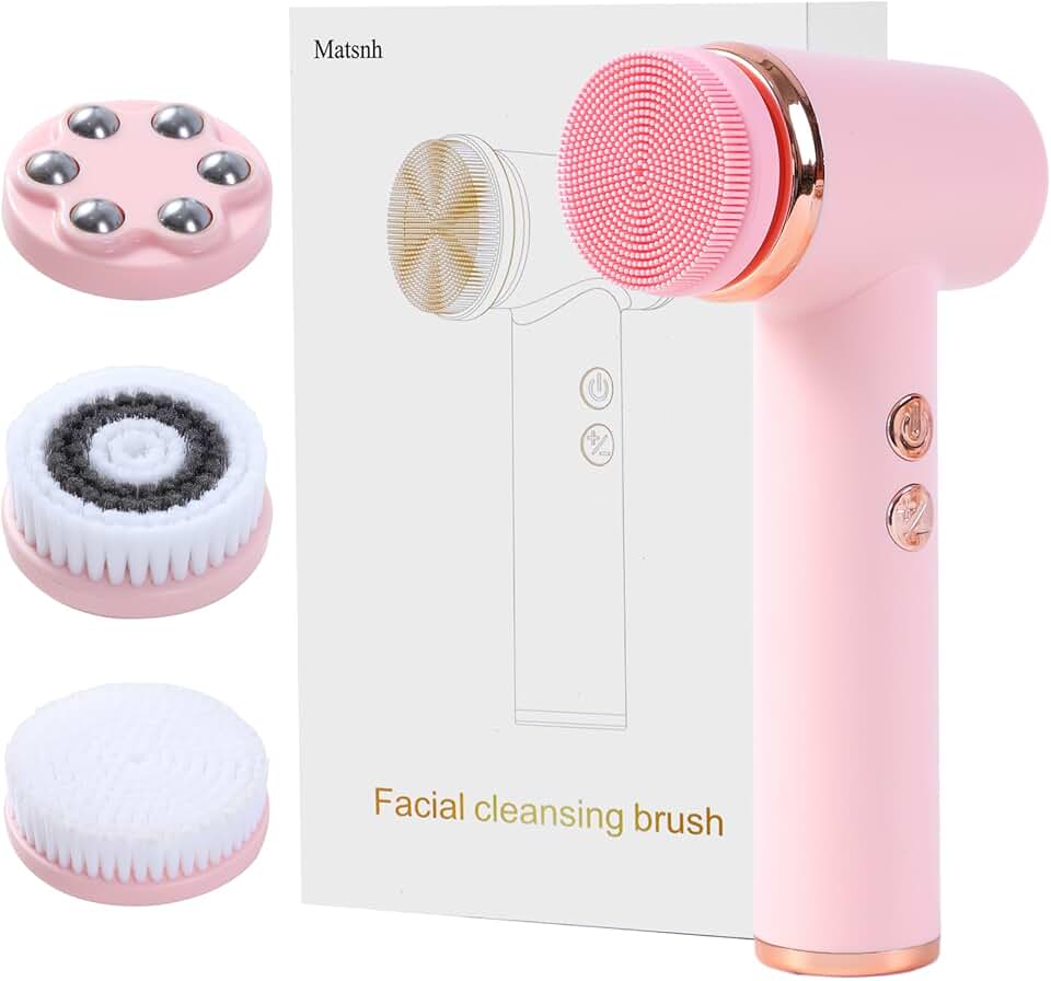 4-in-1 Facial Cleansing Brush with Adjustable Speeds
