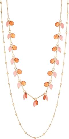 Layered Long Beaded Necklace for Women