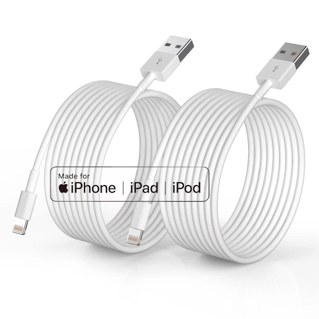 iPhone Charger [Apple MFi ], 2Pack 6ft Fast Lightning Cable for Long iPhone Cable Cord, Apple Charging Cable Cord for iPhone 12/11 Pro/11/XS MAX/XR/8/7/6s/6/5S/SE iPad/Air Original