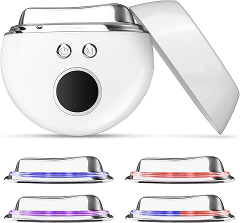 Facial Gua Sha Tool with Heating, Vibration, and Light Therapy