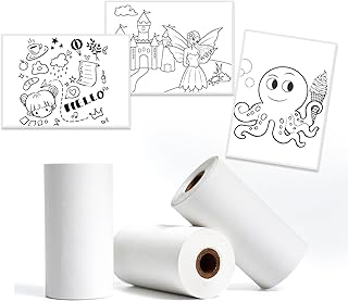 Thermal Sticker Paper, 3 Rolls, 57mm x 30mm