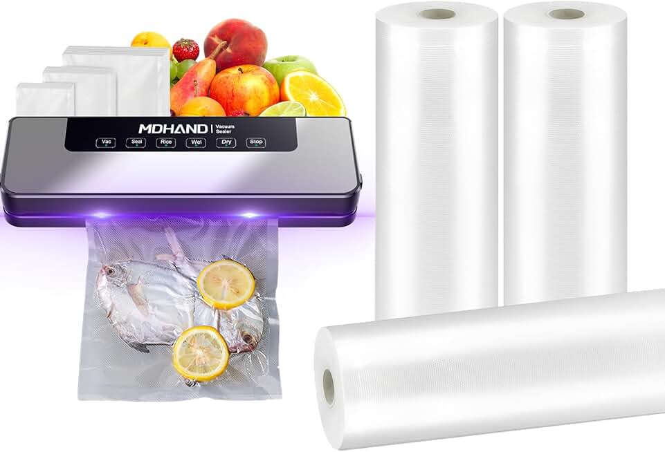 Fast Compact Multi-Functional Food Vacuum Sealer with Bags