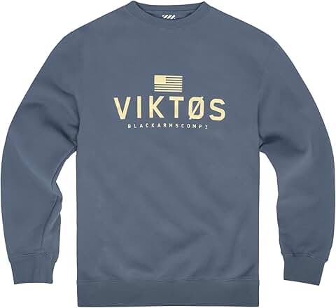 Men's Midweight Fleece Cotton-Polyester Crew Sweatshirt