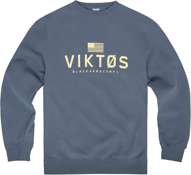 Men's Midweight Fleece Cotton-Polyester Crew Sweatshirt
