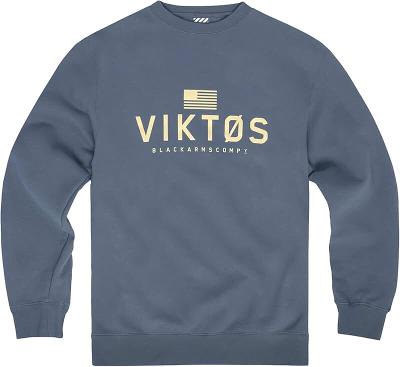Men's Midweight Fleece Cotton-Polyester Crew Sweatshirt